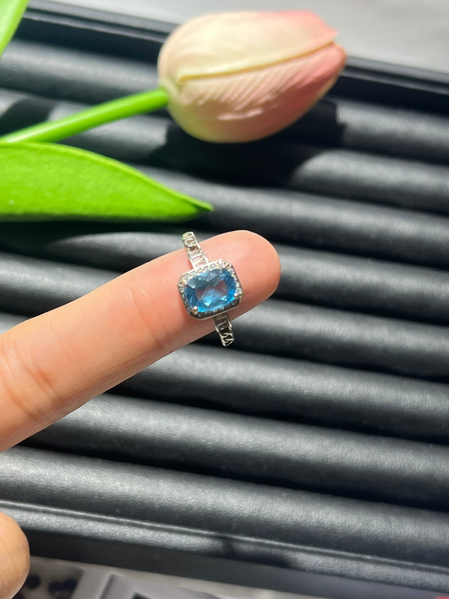 S925:Swiss Topaz Rings