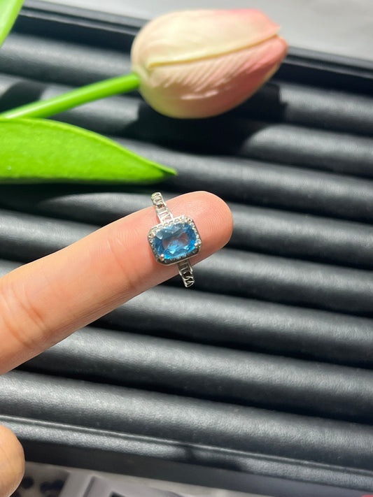 S925:Swiss Topaz Rings