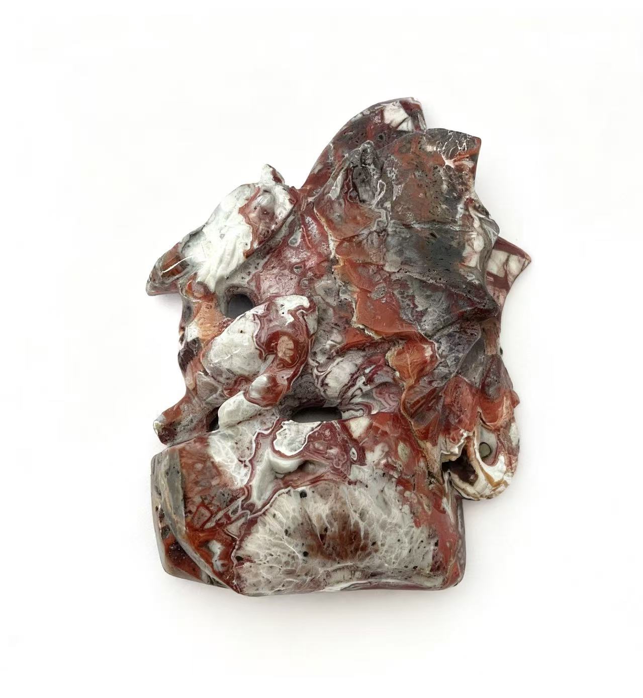 Mexican agate dragon shaped sculptures