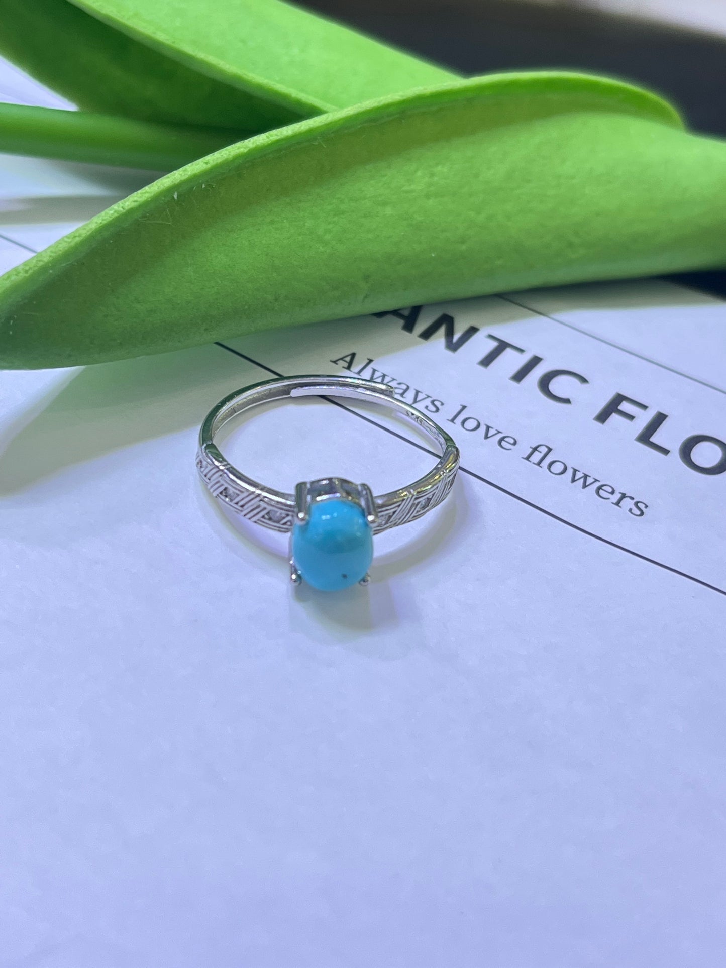 S925:turquoise rings