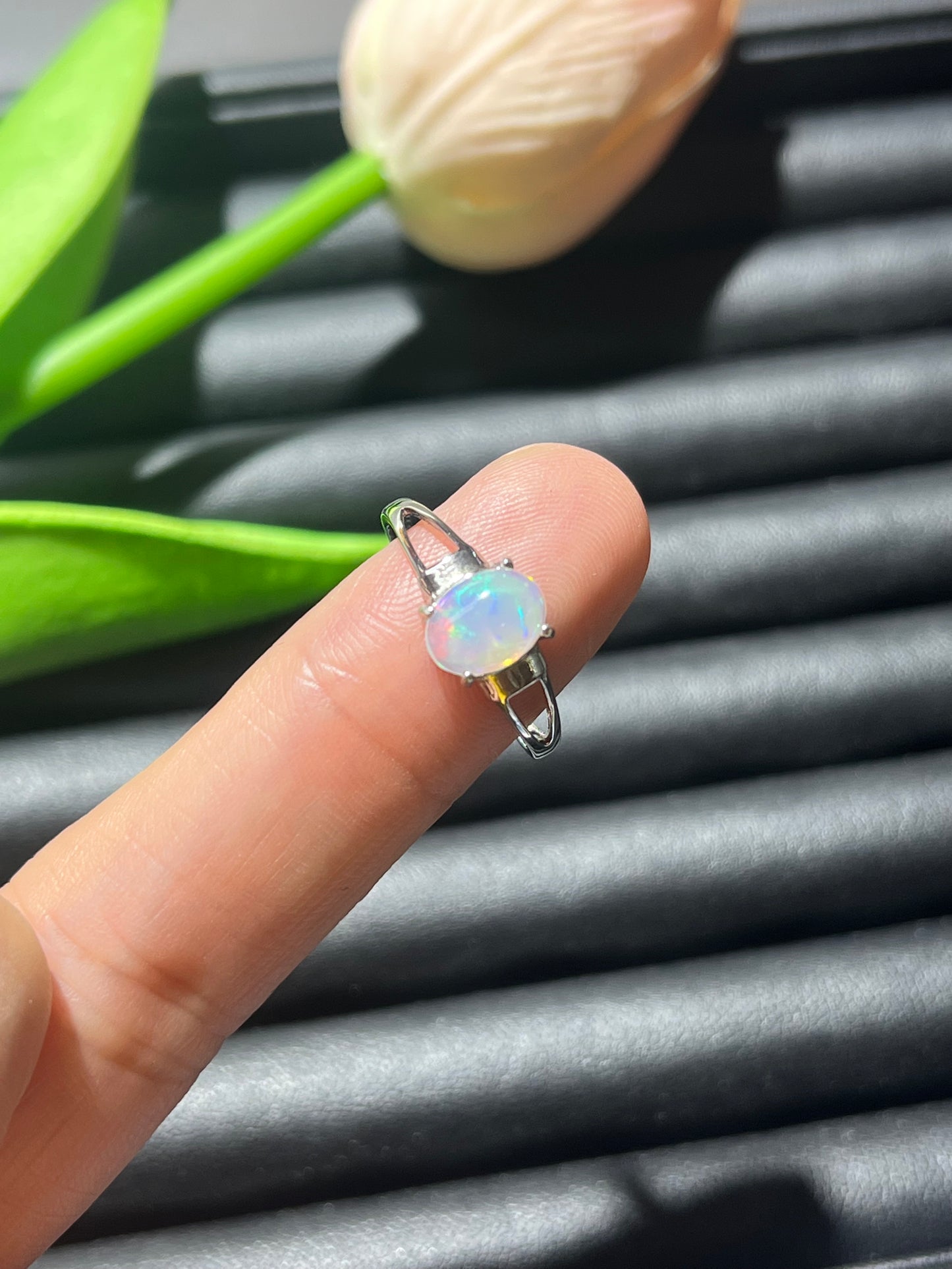 S925: Opal rings