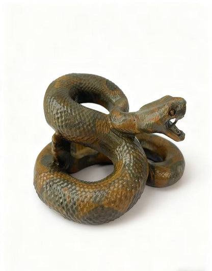 Different materials snake carving natural crystals.7cm