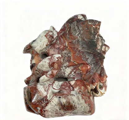 Mexican agate dragon shaped sculptures