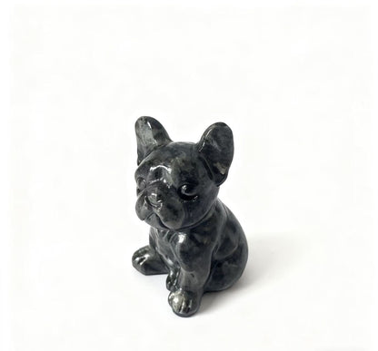 Different materials dog carving natural crystals.6cm