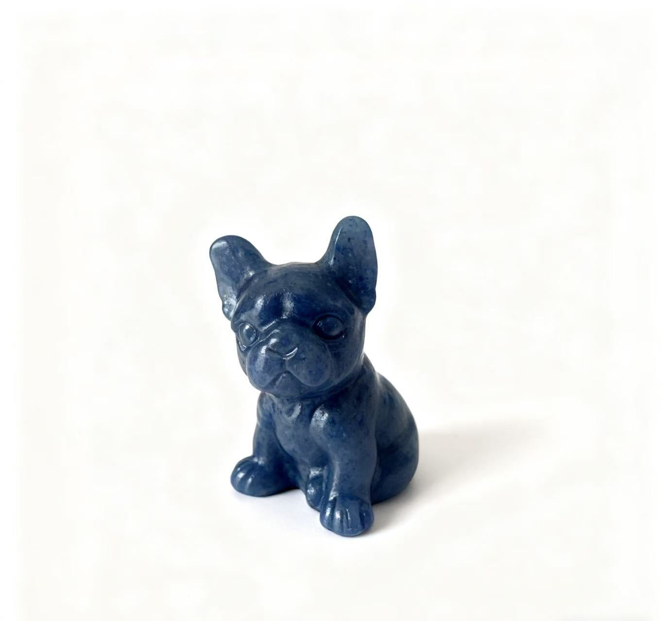 Different materials dog carving natural crystals.6cm