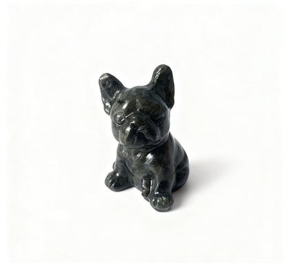 Different materials dog carving natural crystals.6cm