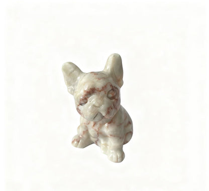 Different materials dog carving natural crystals.6cm