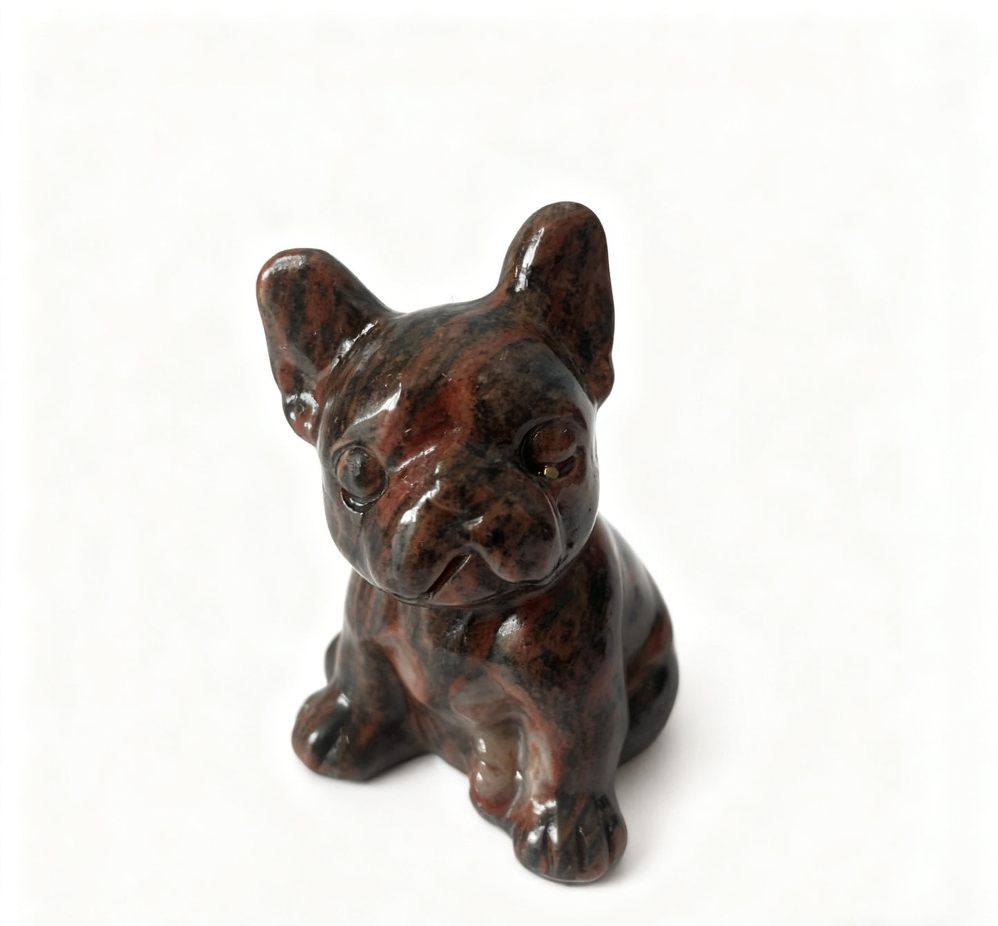 Different materials dog carving natural crystals.6cm
