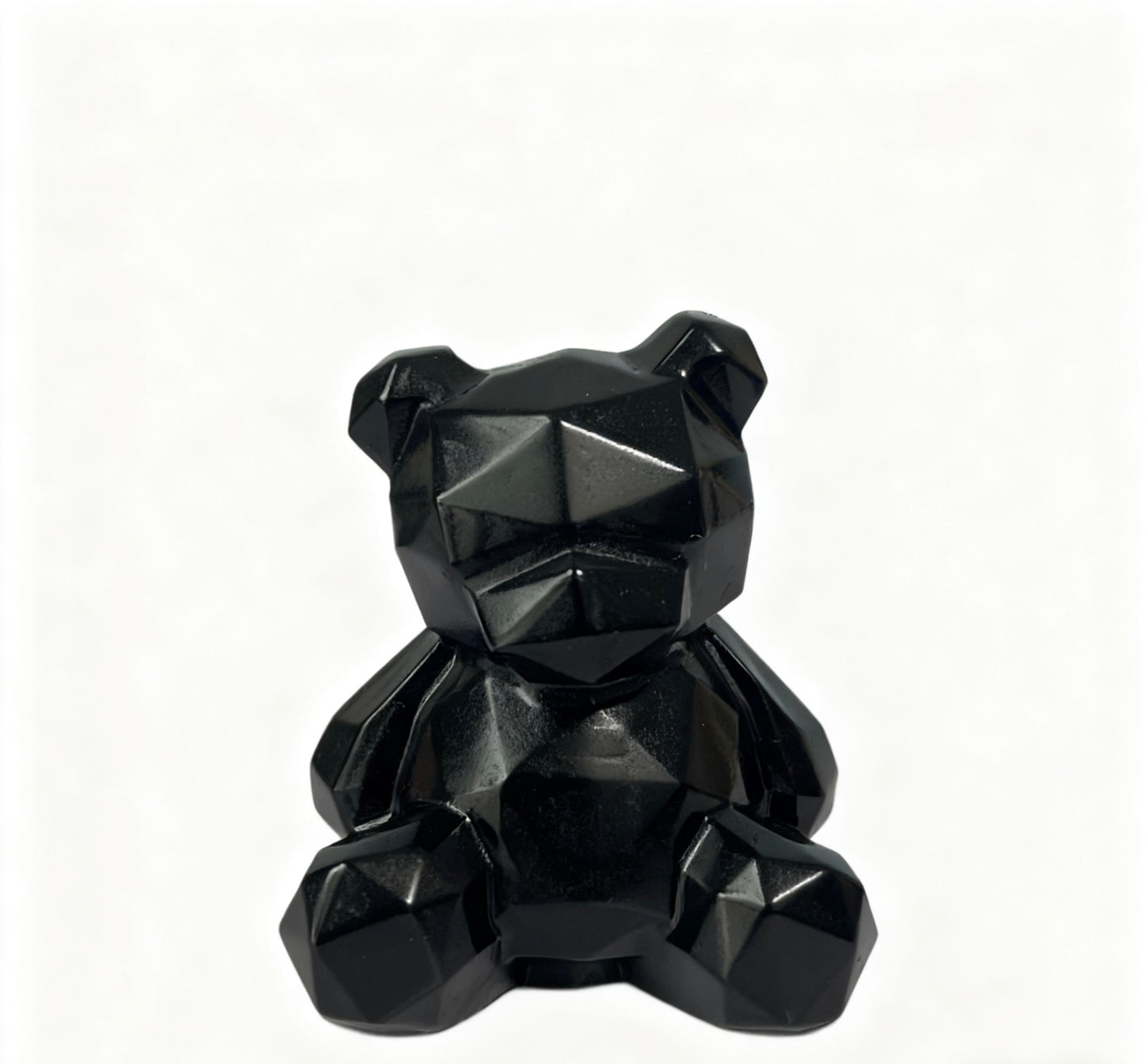 Different materials Sliced bear carving natural crystals.6cm