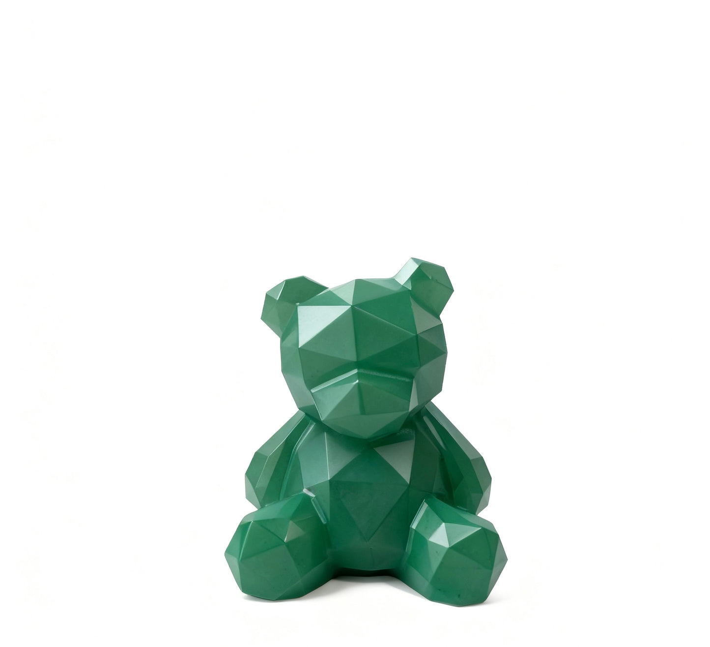 Different materials Sliced bear carving natural crystals.6cm