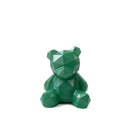 Different materials Sliced bear carving natural crystals.6cm