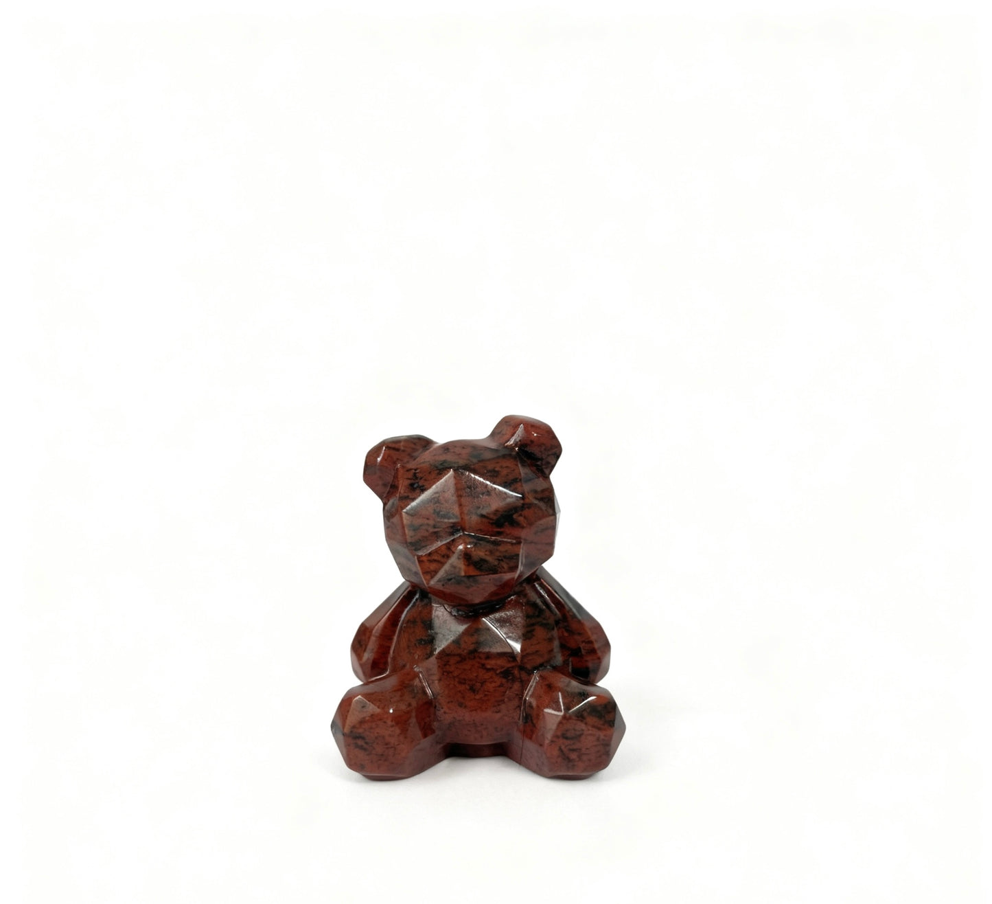 Different materials Sliced bear carving natural crystals.6cm