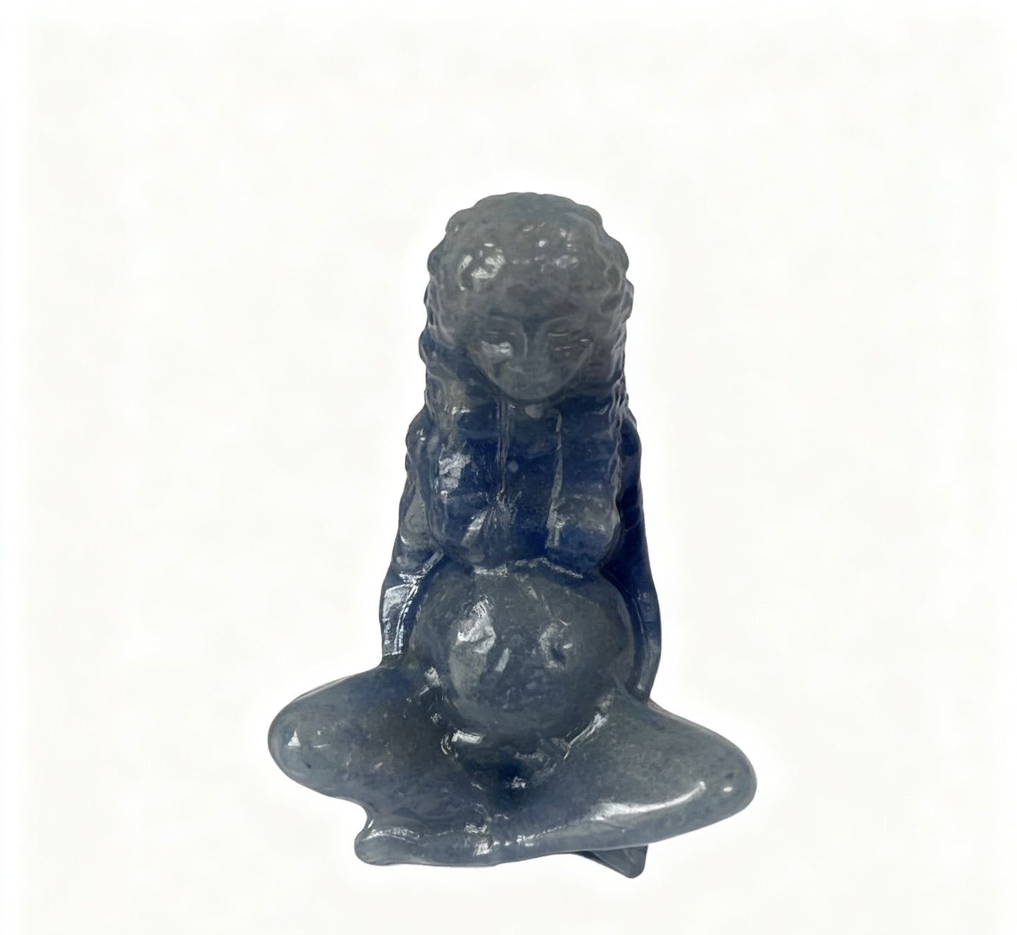 Earth Mother Carving Natural Crystals 6cm