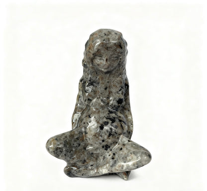 Earth Mother Carving Natural Crystals 6cm