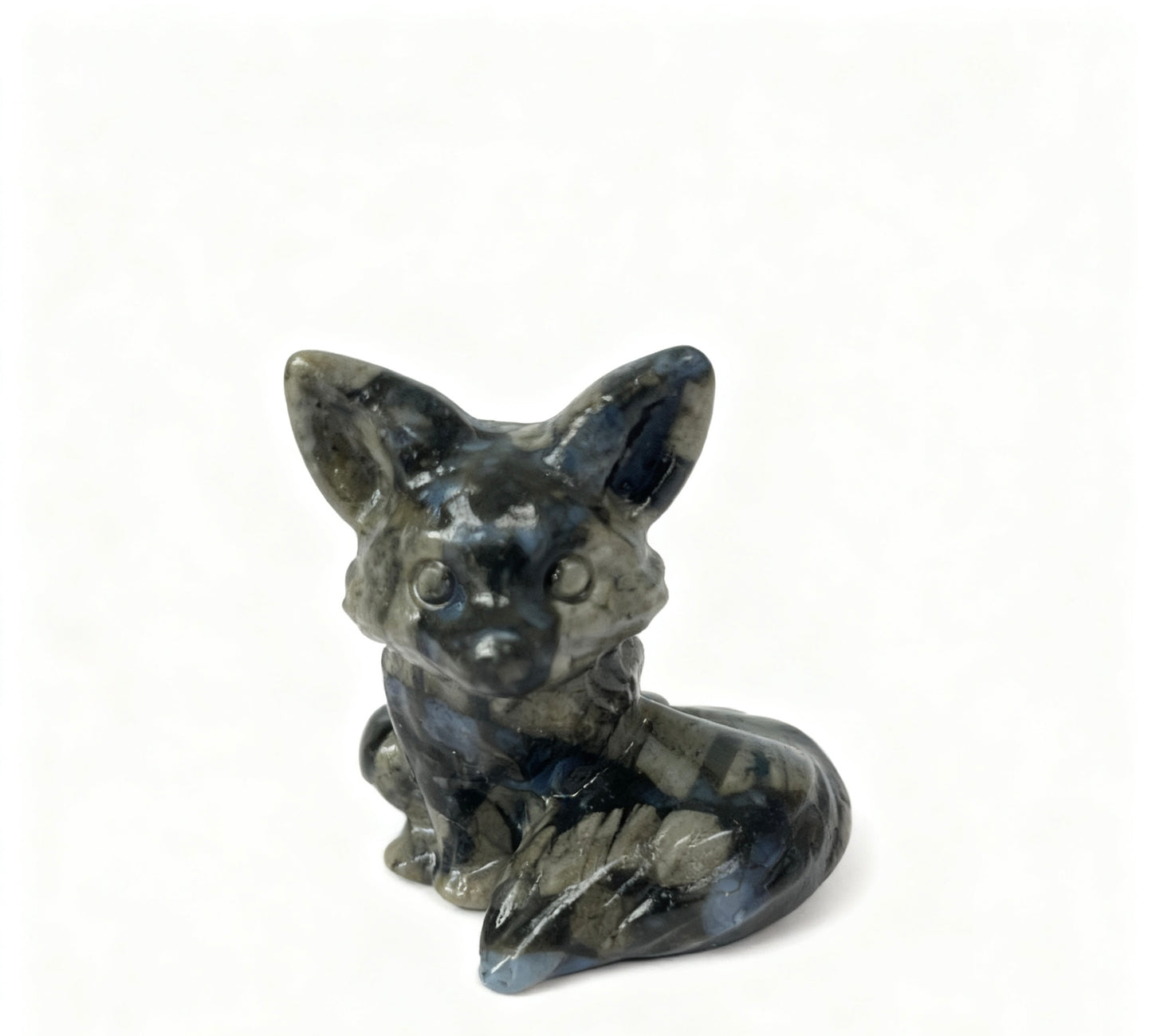 Fox Carving Natural Crystals.4.5cm