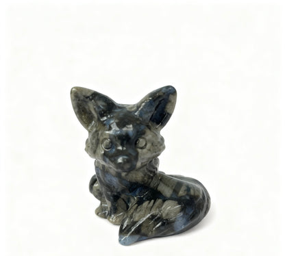 Fox Carving Natural Crystals.4.5cm