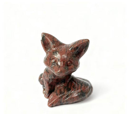 Fox Carving Natural Crystals.4.5cm
