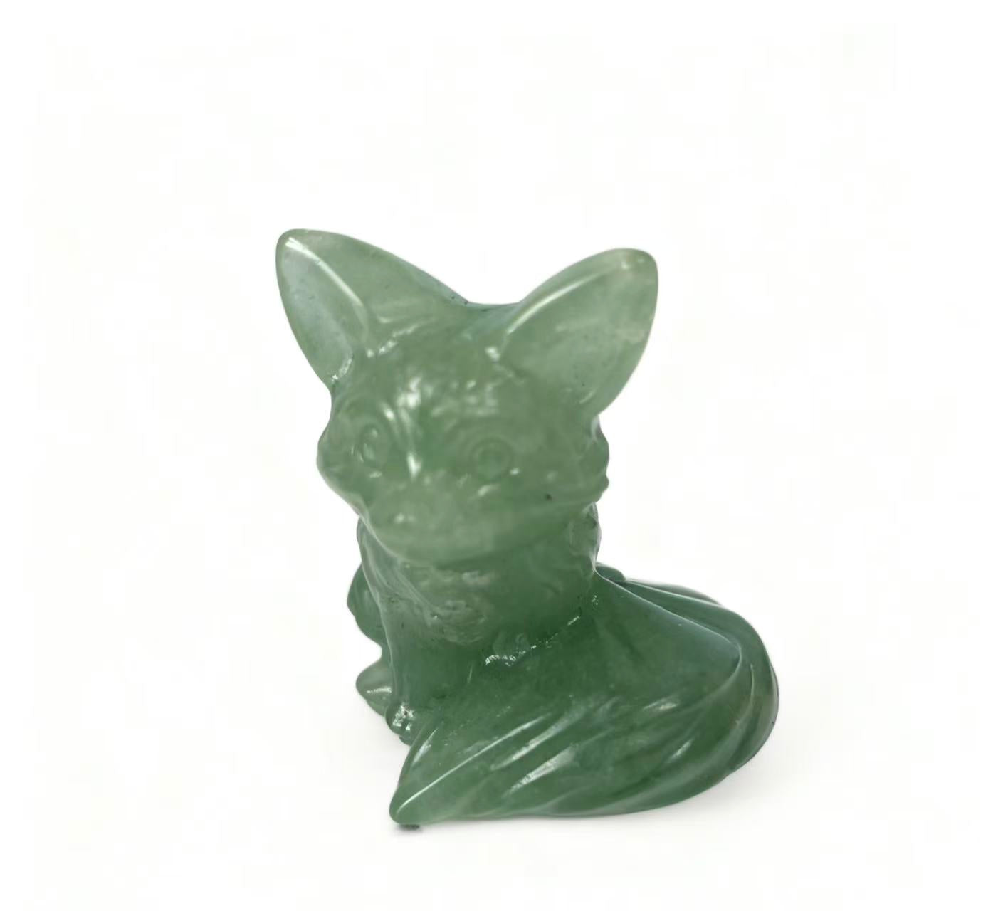 Fox Carving Natural Crystals.4.5cm