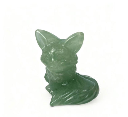 Fox Carving Natural Crystals.4.5cm