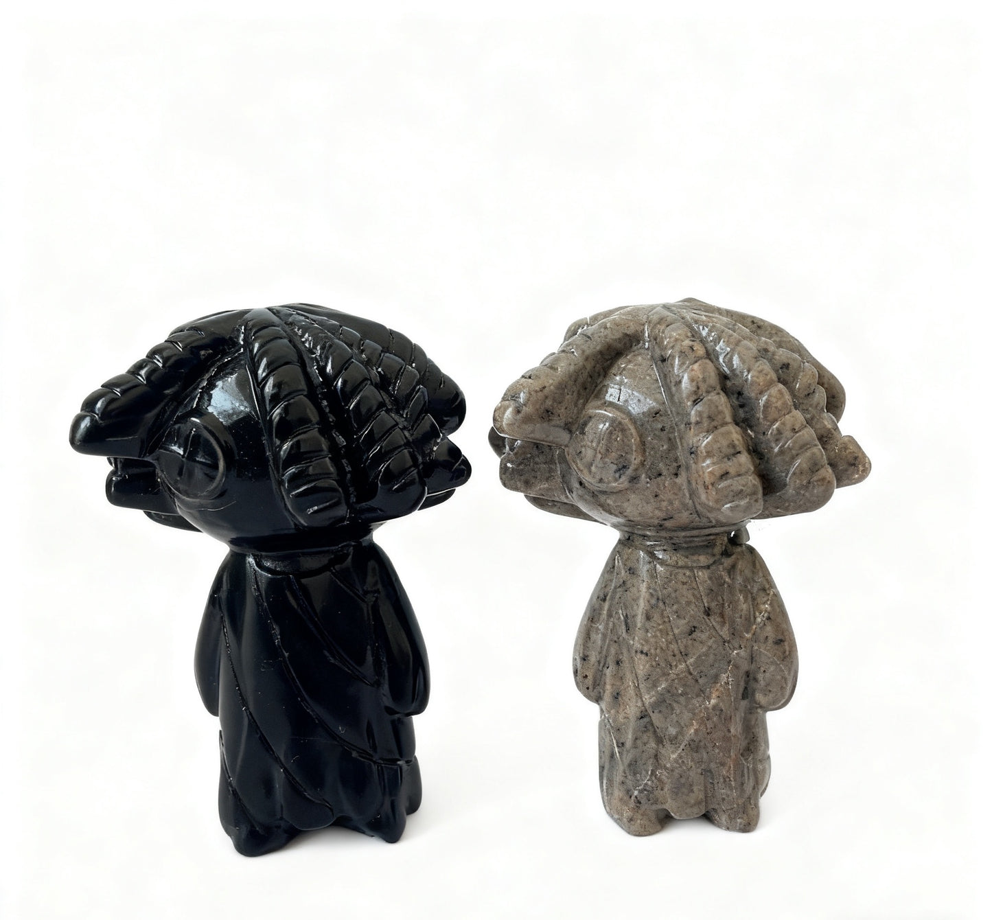 Creepy Dolls Carving Natural Crystals Handcrafted Unique Decorative Figurines for Home Decor 11cm High-Quality Natural Crystals Affordable Price