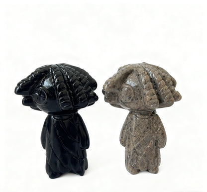 Creepy Dolls Carving Natural Crystals Handcrafted Unique Decorative Figurines for Home Decor 11cm High-Quality Natural Crystals Affordable Price