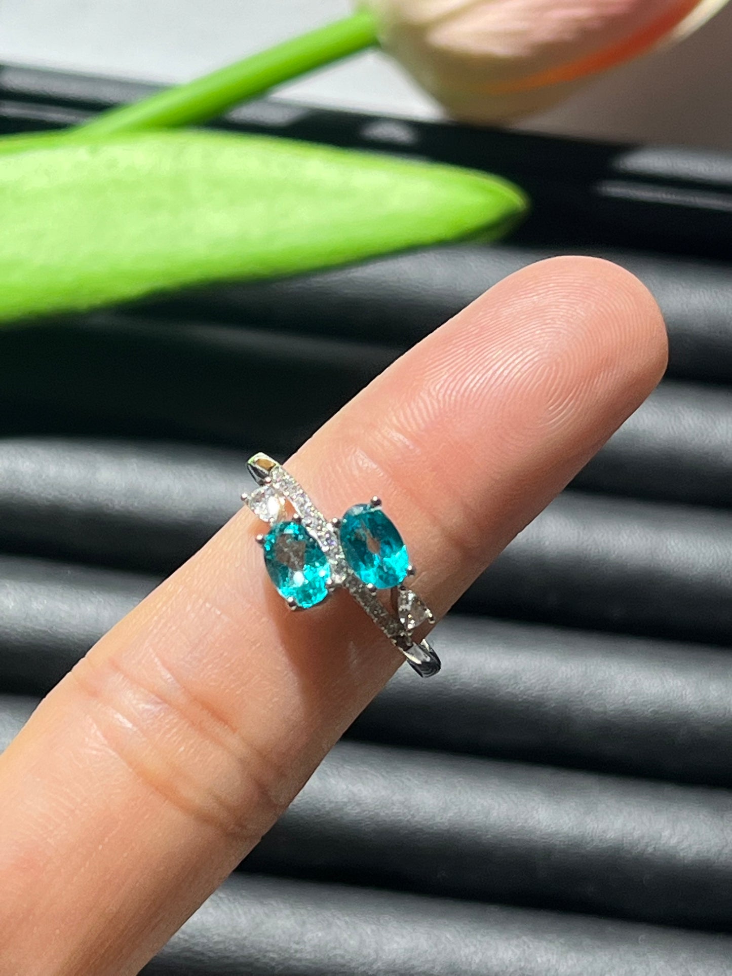 S925:Paraiba Topaz Rings