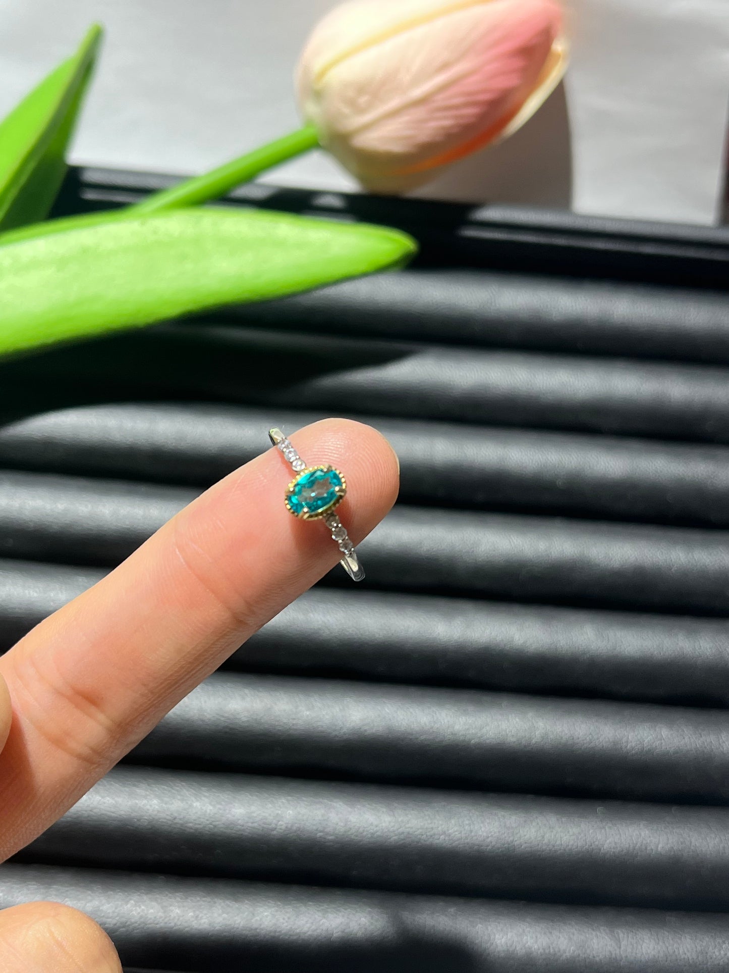 S925:Paraiba Topaz Rings