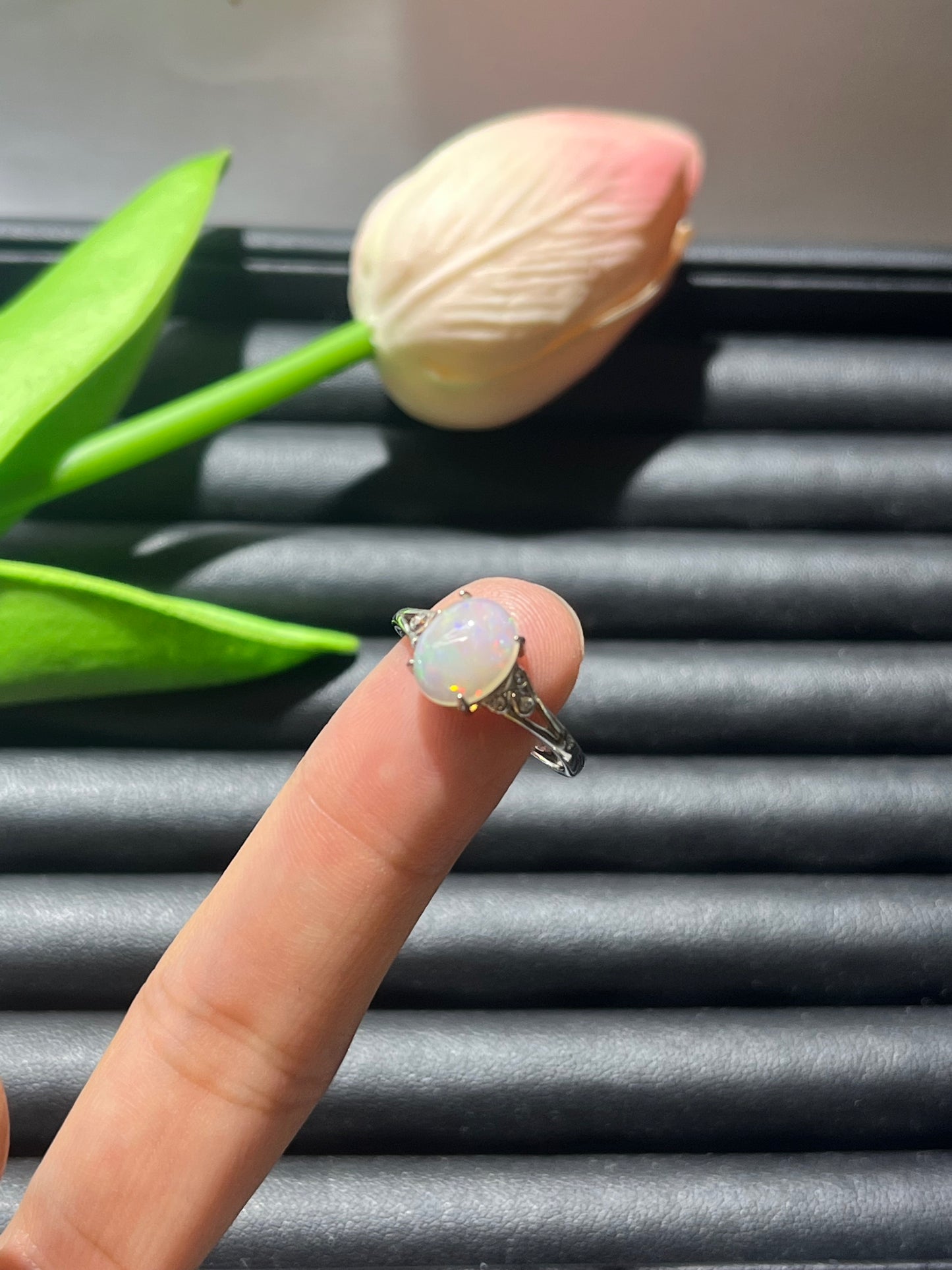 S925: Opal rings