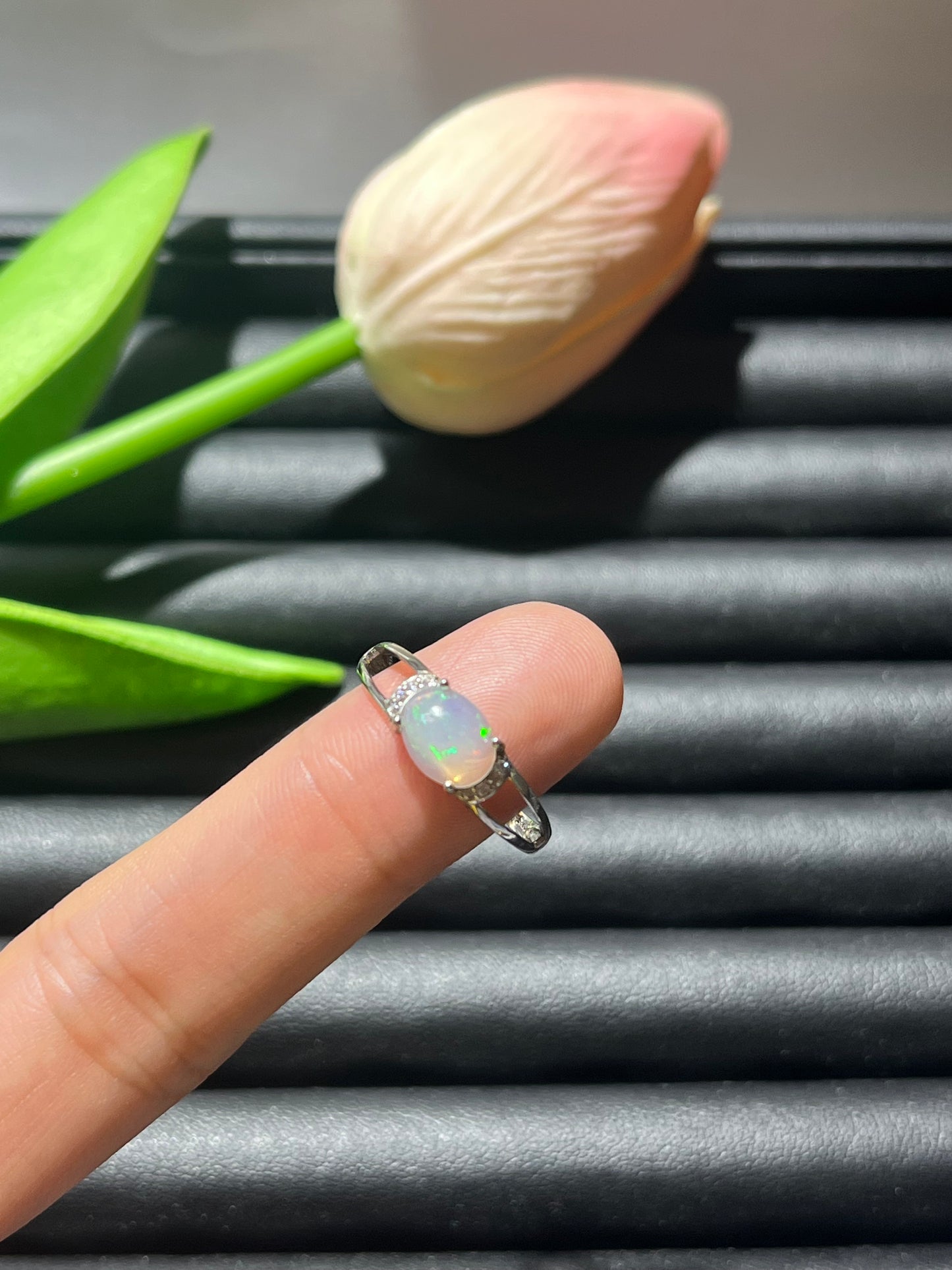 S925: Opal rings