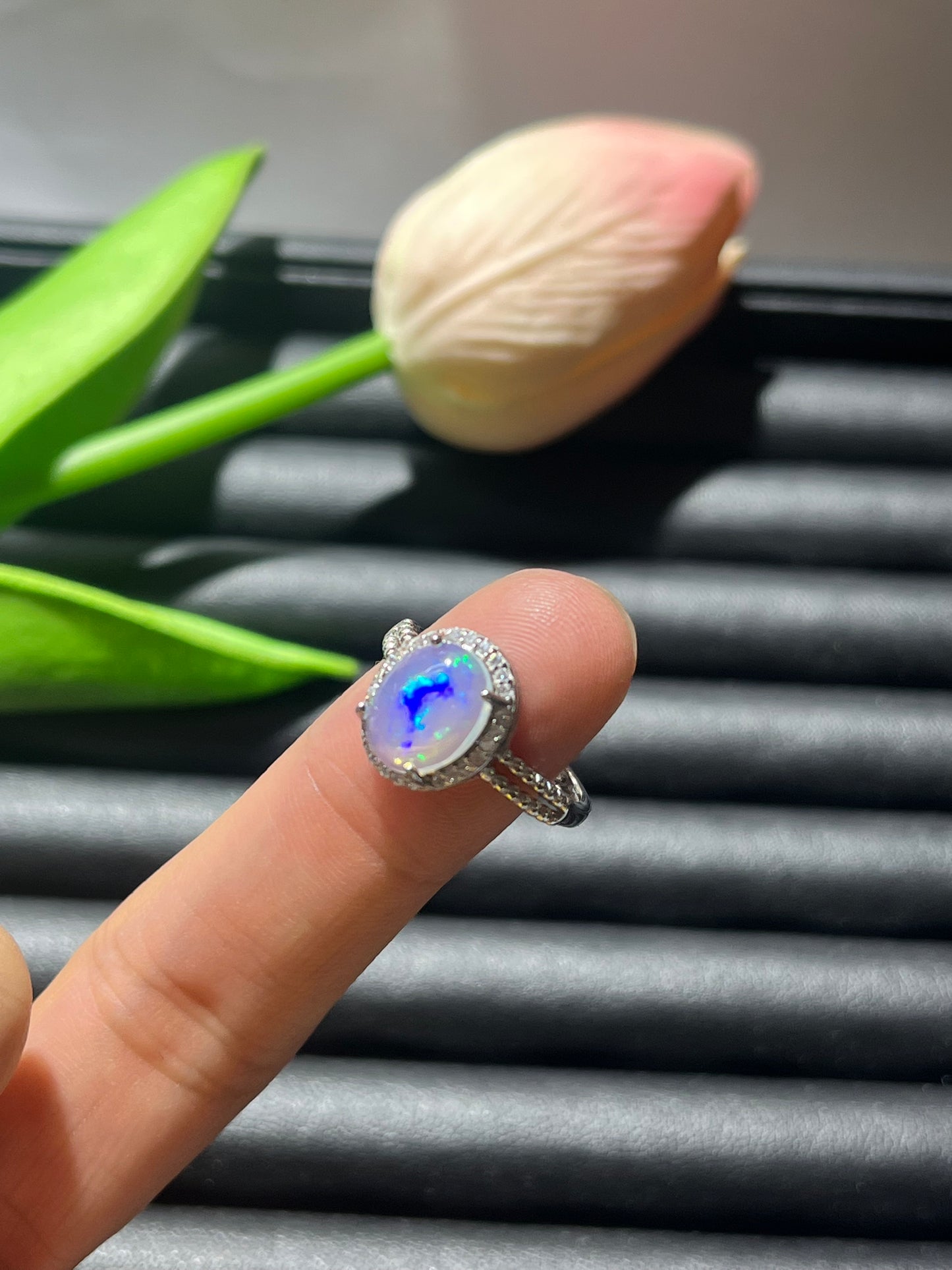 S925: Opal rings